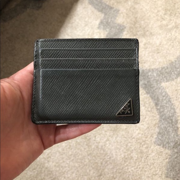 prada men card holder